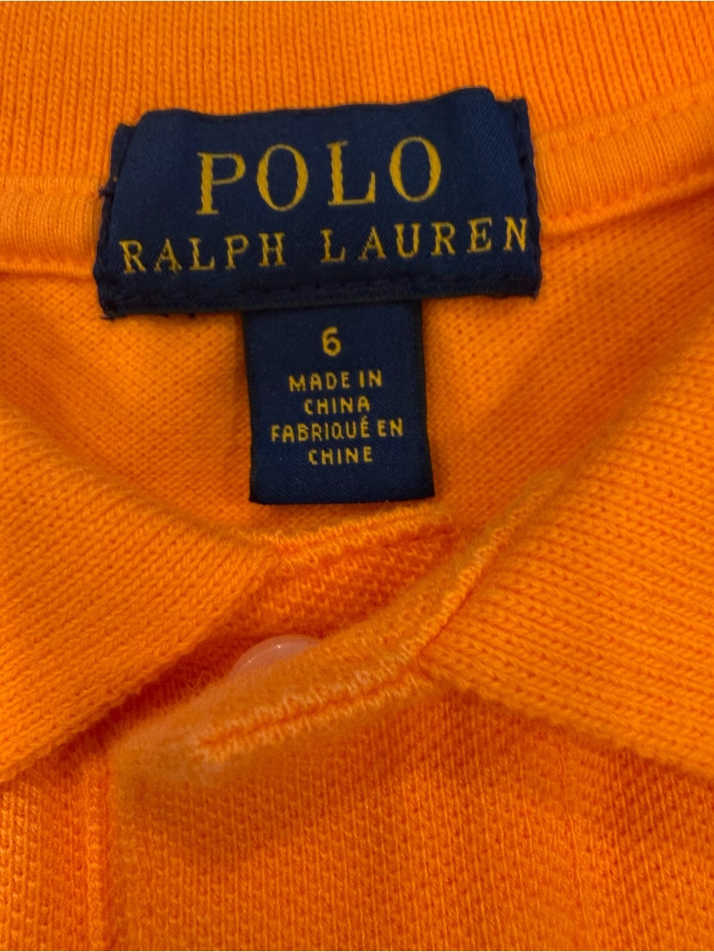 Polo Ralph Lauren Boys 2 PCS Set Orange Polo & Tan Chinos Size 6 EUC - Picture 4 of 14